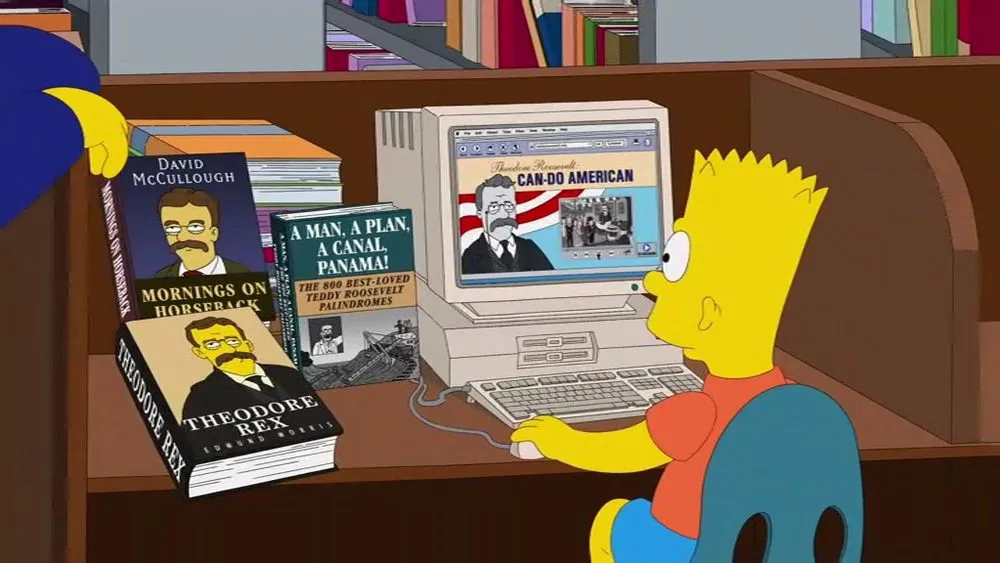 Imagen 1 del episodio Bart se detiene a oler los Roosevelts